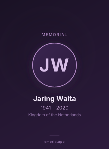 Memorial portrait of Jaring Walta