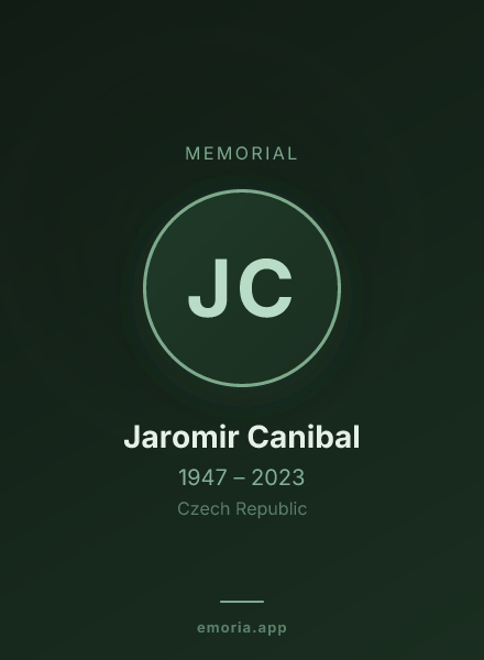 Memorial portrait of Jaromir Canibal