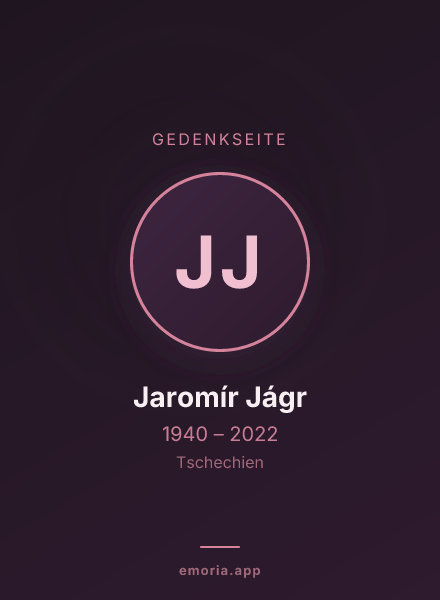 Gedenkportrait von Jaromír Jágr