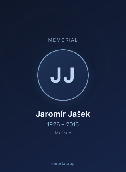 Memorial portrait of Jaromír Jašek