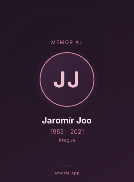 Memorial portrait of Jaromír Joo