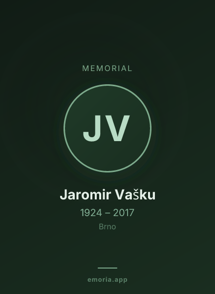 Memorial portrait of Jaromir Vašku