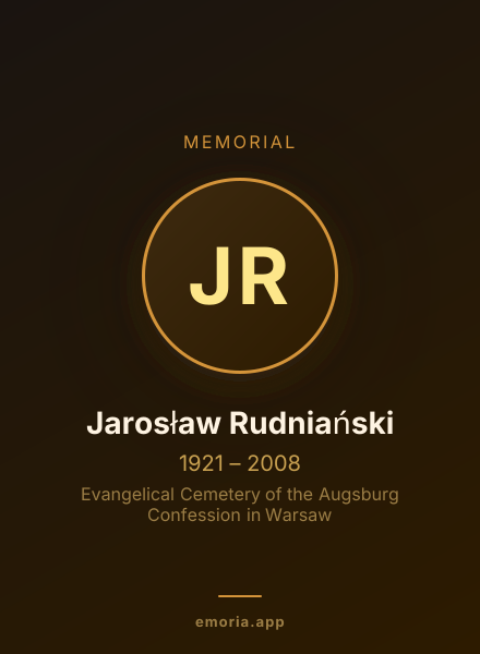 Memorial portrait of Jarosław Rudniański