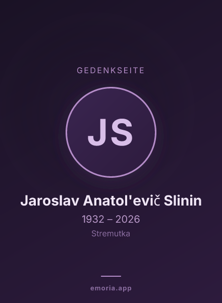 Gedenkportrait von Jaroslav Anatol'evič Slinin