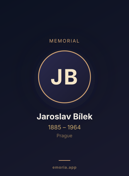 Memorial portrait of Jaroslav Bílek
