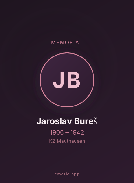 Memorial portrait of Jaroslav Bureš