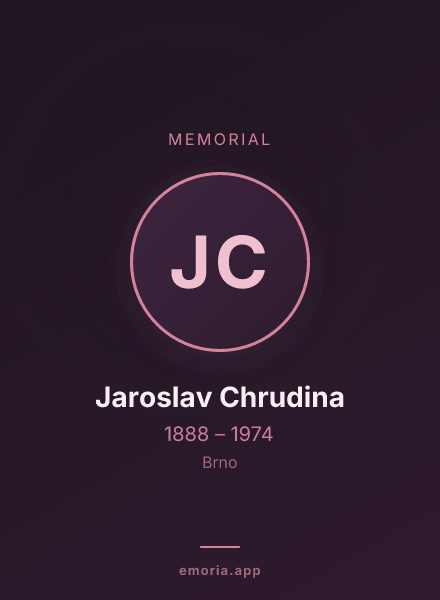 Memorial portrait of Jaroslav Chrudina