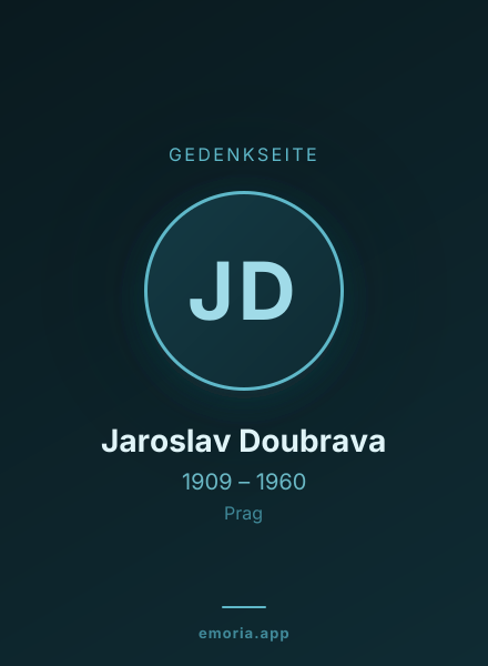 Gedenkportrait von Jaroslav Doubrava