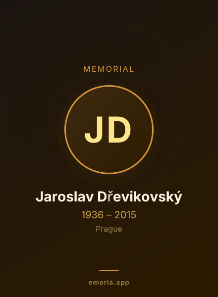 Memorial portrait of Jaroslav Dřevikovský