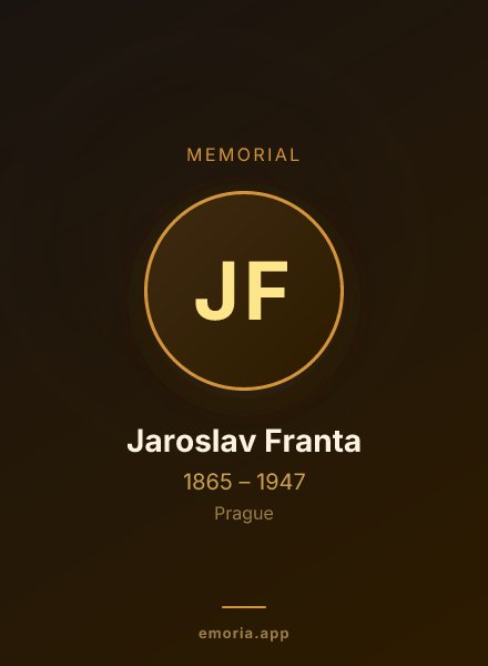 Memorial portrait of Jaroslav Franta