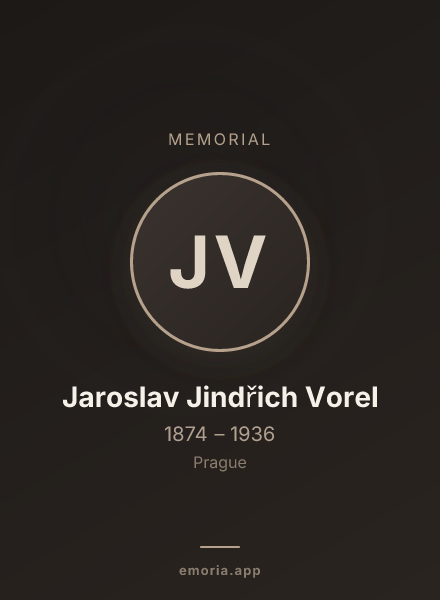 Memorial portrait of Jaroslav Jindřich Vorel