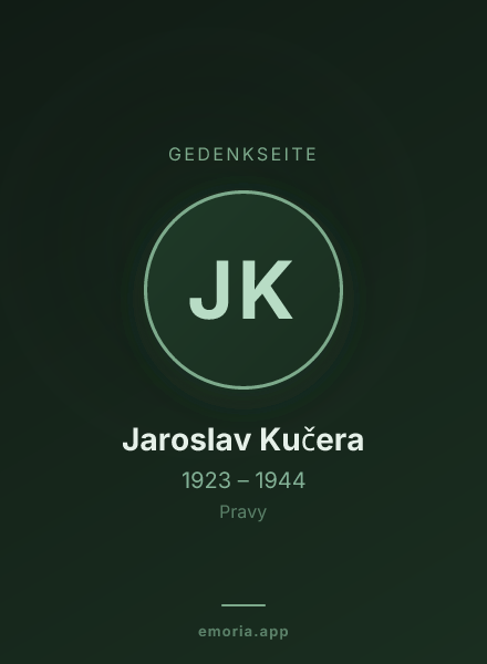 Gedenkportrait von Jaroslav Kučera