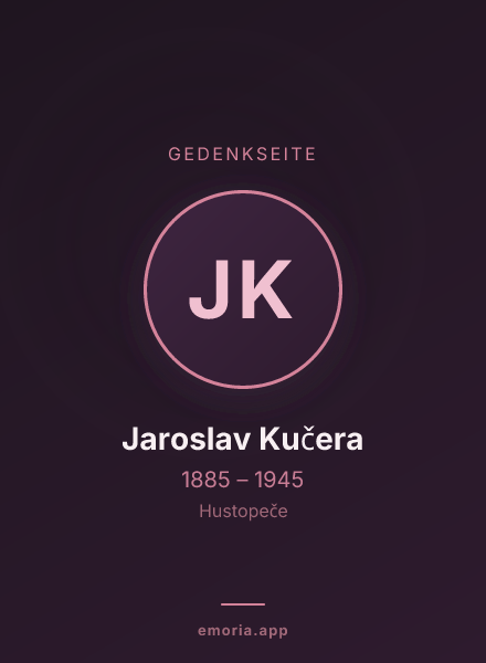 Gedenkportrait von Jaroslav Kučera
