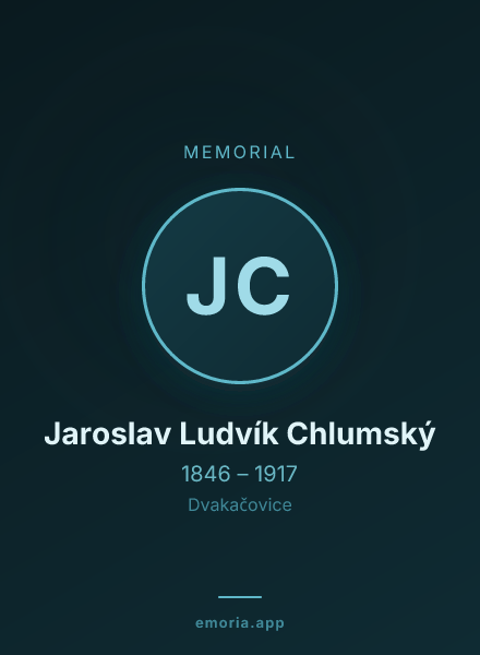 Memorial portrait of Jaroslav Ludvík Chlumský
