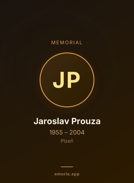 Memorial portrait of Jaroslav Prouza