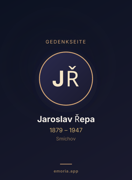 Gedenkportrait von Jaroslav Řepa