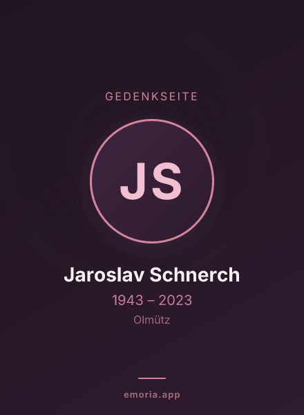 Gedenkportrait von Jaroslav Schnerch