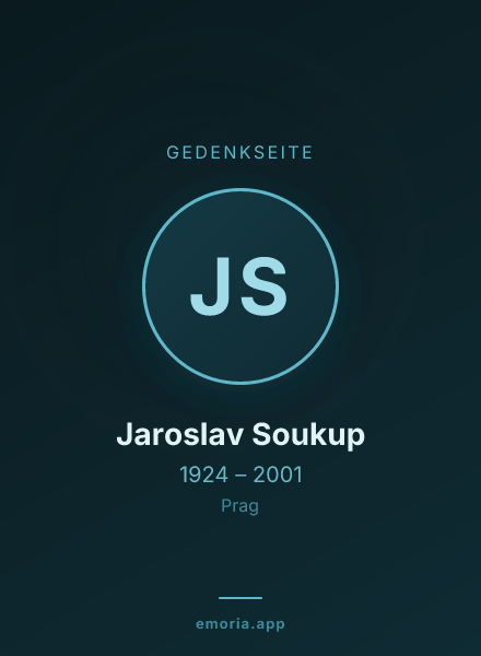 Gedenkportrait von Jaroslav Soukup