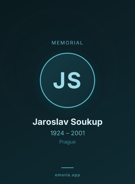 Memorial portrait of Jaroslav Soukup