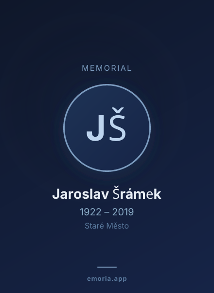Memorial portrait of Jaroslav Šrámek