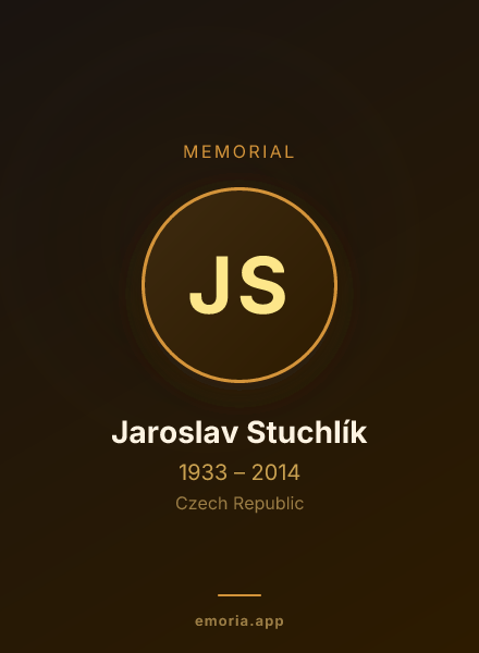 Memorial portrait of Jaroslav Stuchlík