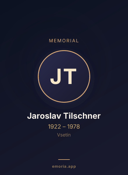 Memorial portrait of Jaroslav Tilschner