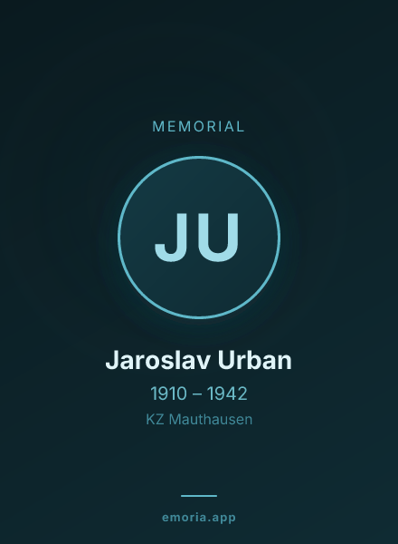 Memorial portrait of Jaroslav Urban