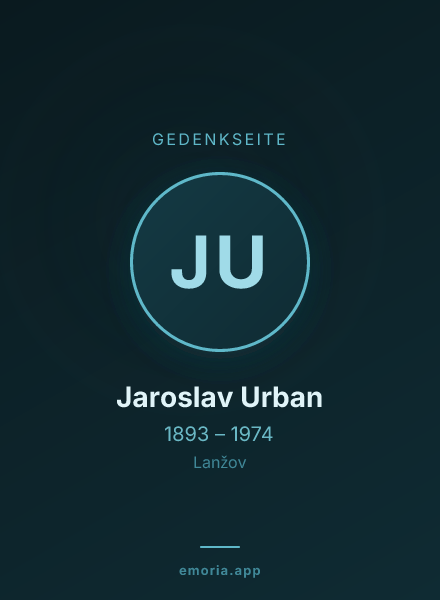 Gedenkportrait von Jaroslav Urban