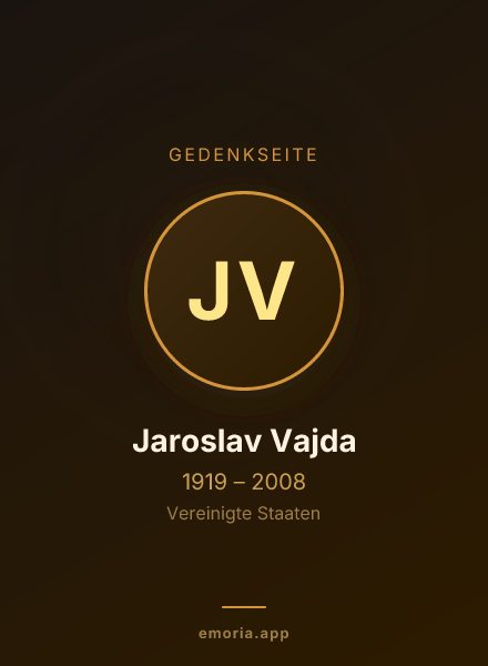 Gedenkportrait von Jaroslav Vajda