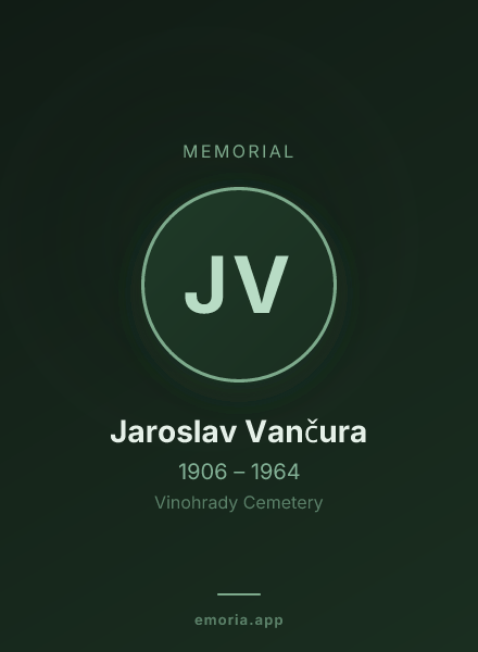 Memorial portrait of Jaroslav Vančura