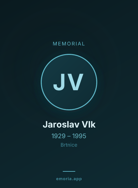 Memorial portrait of Jaroslav Vlk