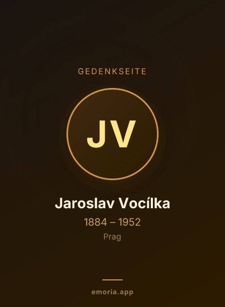 Gedenkportrait von Jaroslav Vocílka