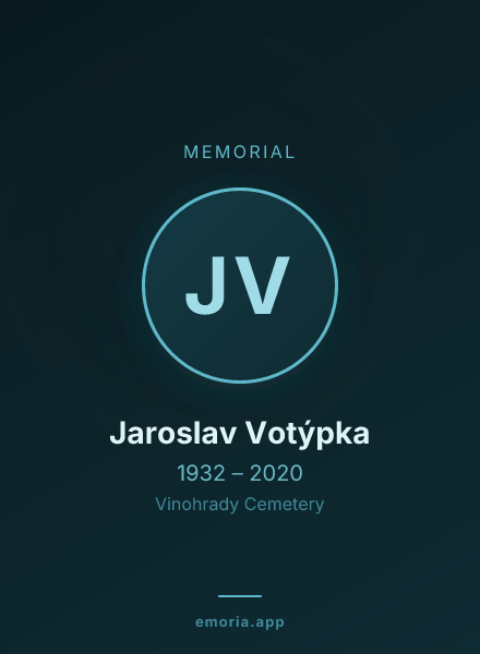Memorial portrait of Jaroslav Votýpka