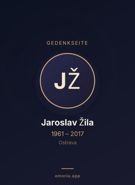 Gedenkportrait von Jaroslav Žila