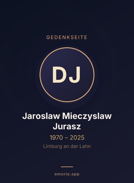 Gedenkportrait von Dr. Jaroslaw Mieczyslaw Jurasz