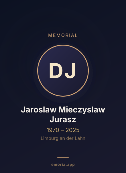 Memorial portrait of Dr. Jaroslaw Mieczyslaw Jurasz