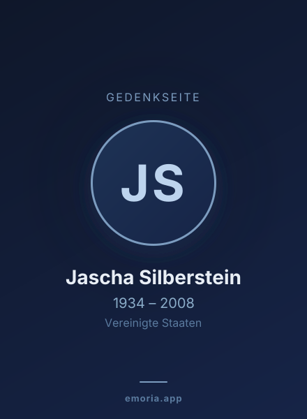 Gedenkportrait von Jascha Silberstein