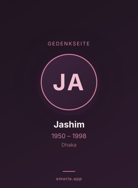 Gedenkportrait von Jashim