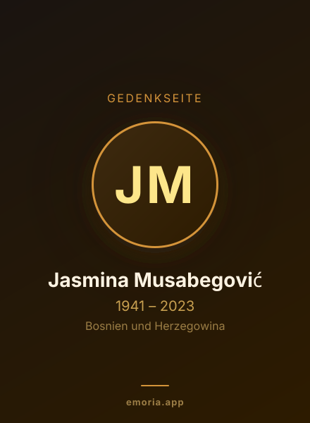 Gedenkportrait von Jasmina Musabegović
