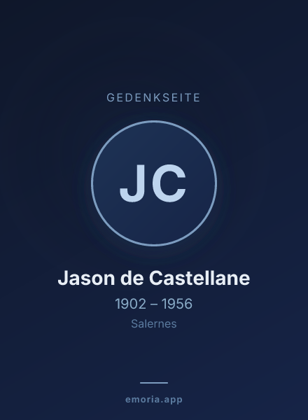 Gedenkportrait von Jason de Castellane