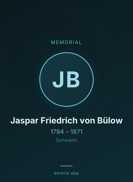 Memorial portrait of Jaspar Friedrich von Bülow