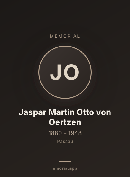 Memorial portrait of Jaspar Martin Otto von Oertzen