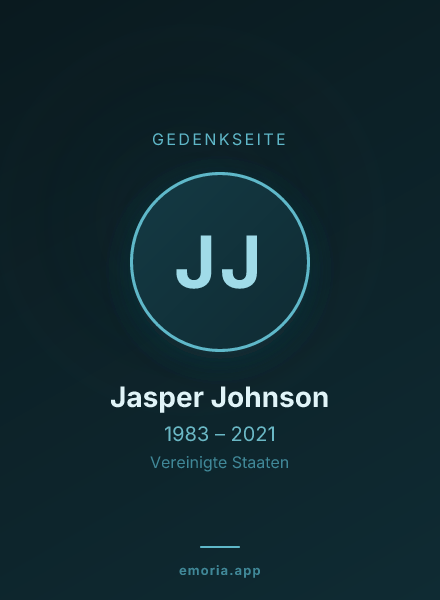 Gedenkportrait von Jasper Johnson