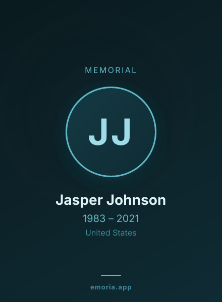 Memorial portrait of Jasper Johnson