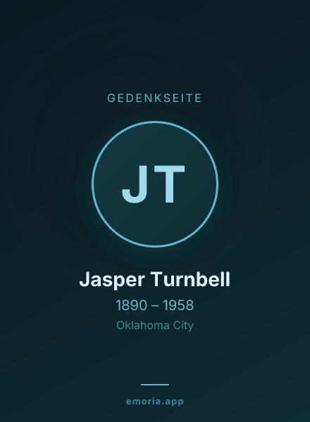 Gedenkportrait von Jasper Turnbell