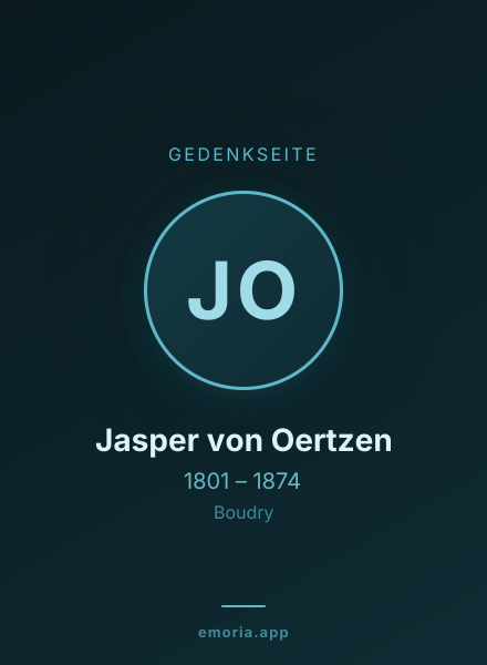 Gedenkportrait von Jasper von Oertzen