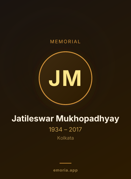 Memorial portrait of Jatileswar Mukhopadhyay