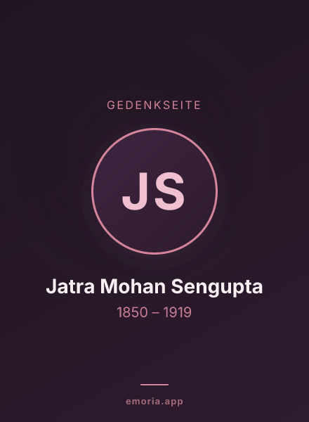 Gedenkportrait von Jatra Mohan Sengupta