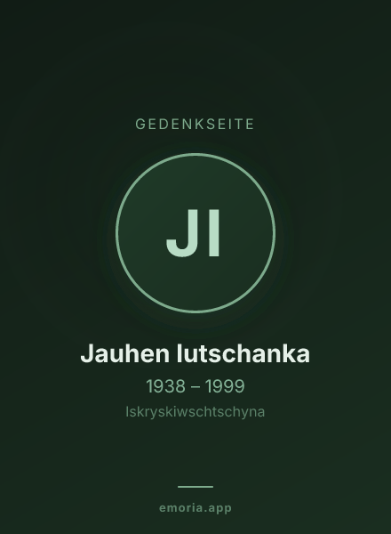 Gedenkportrait von Jauhen Iutschanka