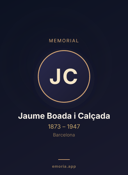 Memorial portrait of Jaume Boada i Calçada